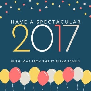 Happy New Year eCard 2017 - Greetings Card 2017