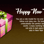 New year wishes to Boss
