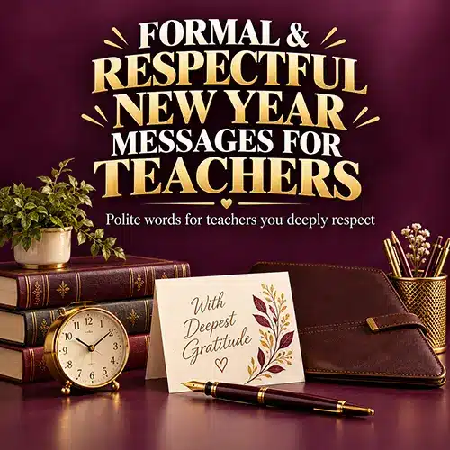 Formal and Respectful New Year Messages for Teachers