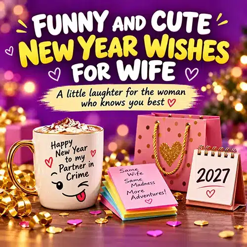 Funny and Cute New Year Wishes for Wife