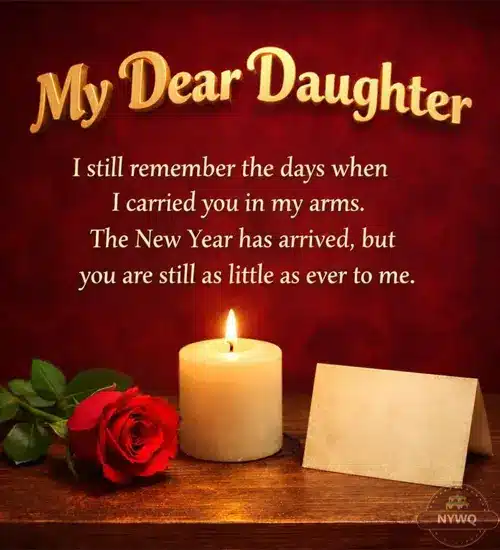 New Year Wishes for Daughter from Parents
