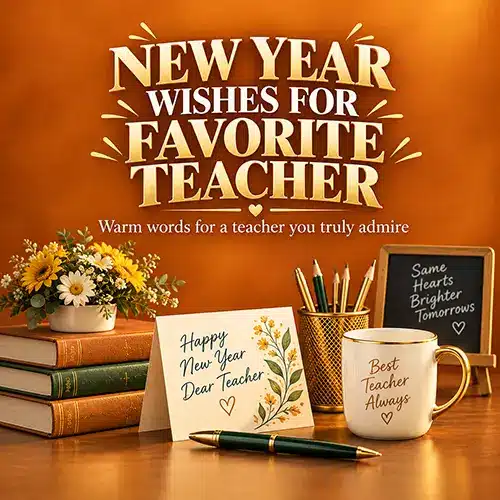 New Year Wishes for Favorite Teacher