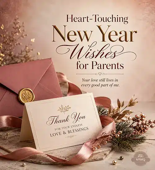 Heart-touching New Year wishes for parents with a loving message