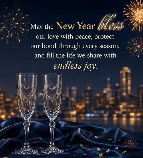 Heartfelt New Year blessing for life partner