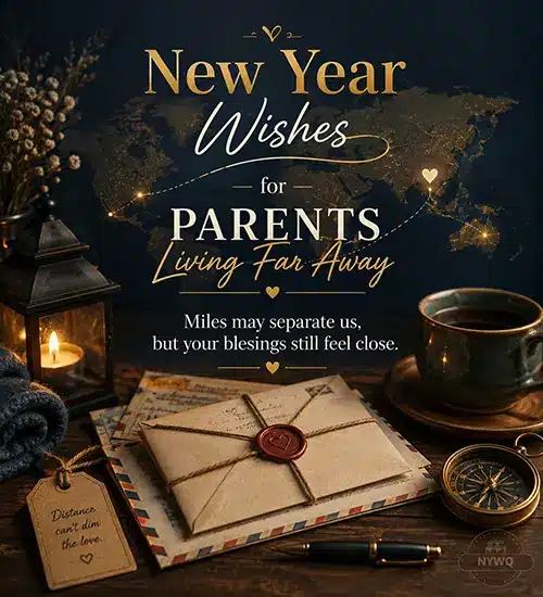 New Year wishes for parents living far away with a heartfelt message