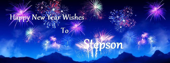 Happy new year wishes for Stepson