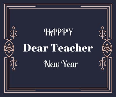 New Year Wishes for Teacher
