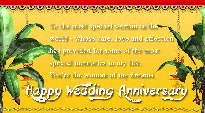 Happy Wedding Anniversary Wishes for Wife