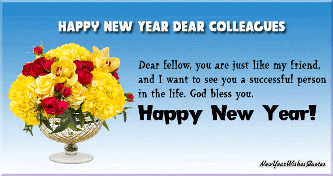 New Year Wishes for Colleagues - NewYearWishesQuotes