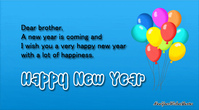 New Year Wishes for Brother