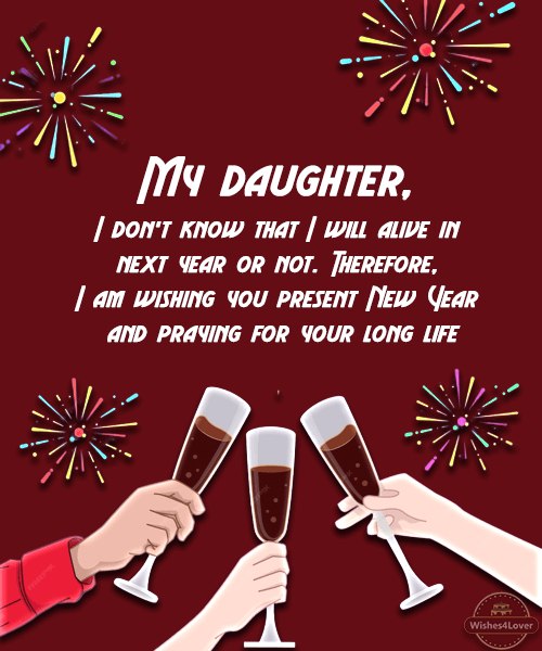 New Year Messages for Daughter