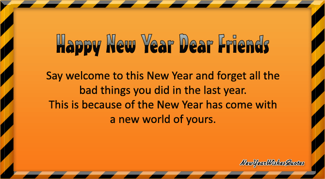 New Year Messages for Friends