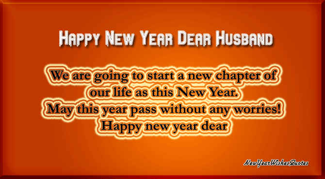 New Year Quotes for Husband