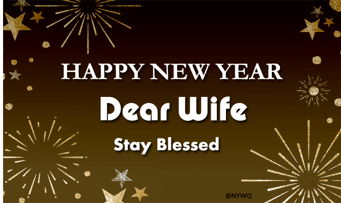 New Year Wishes for Wife