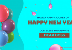 New Year Wishes for Boss from Staff
