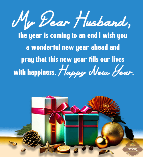 New Year Messages to Dear Husband