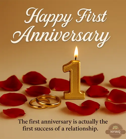 First & Newly-Married Anniversary Wishes