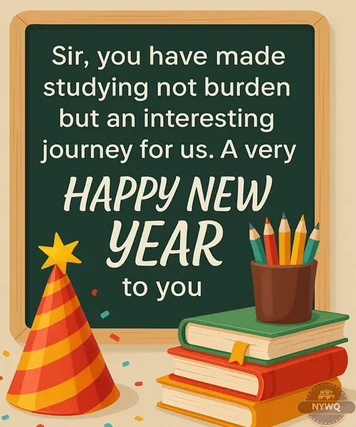 Formal & Respectful New Year Messages for Teachers