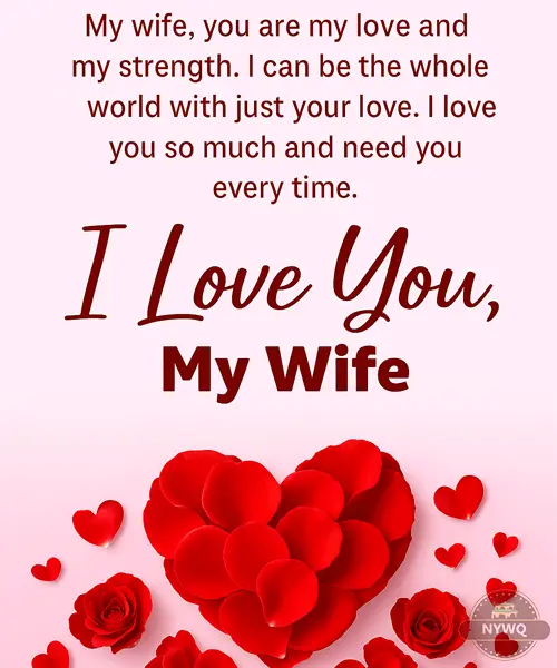 heart touching love messages for wife - Emotional romantic wishes for her.