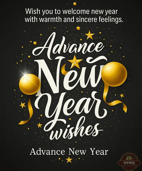 Heartfelt Advance New Year Wishes 2026