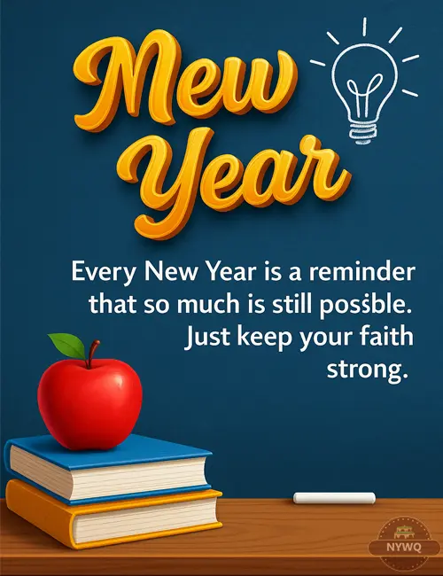 Inspirational quote on a chalkboard with a lightbulb sketch and stacked books