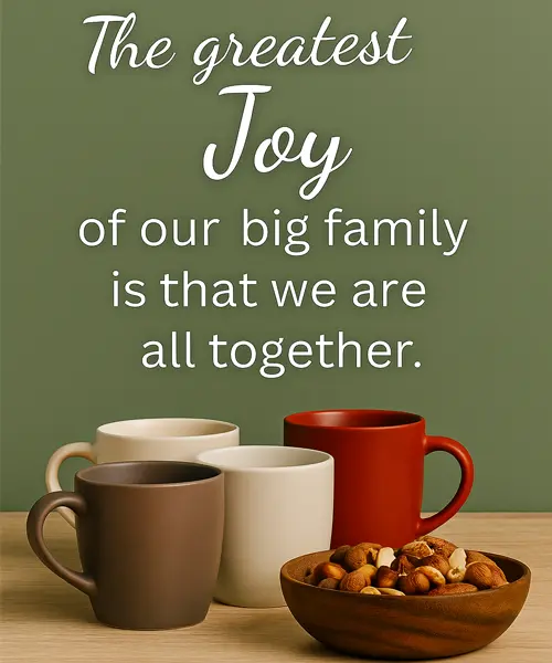 New Year wishes for Joint Family displayed with home décor items.