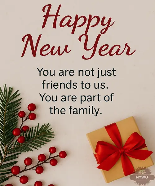 New Year Wishes for Close Family Friends