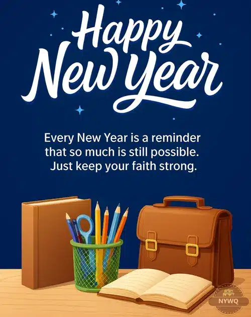 New Year Wishes for Students from Teacher