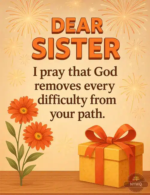 Short New Year Wishes for Sister