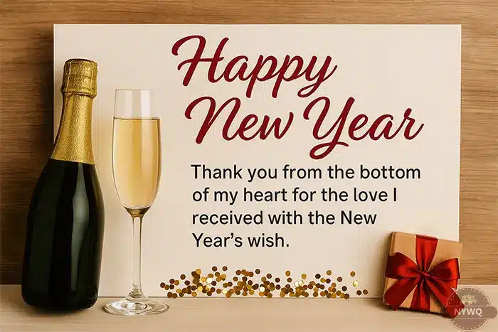 Thank You Reply Messages for New Year Wishes